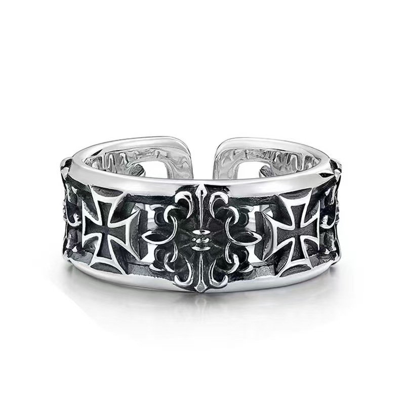Retro Eternal Vine Cross Punk  - Chrome Hearts Ring review and price