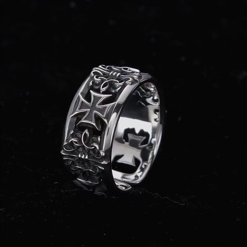 Retro Eternal Vine Cross Punk  - Chrome Hearts Ring review and price