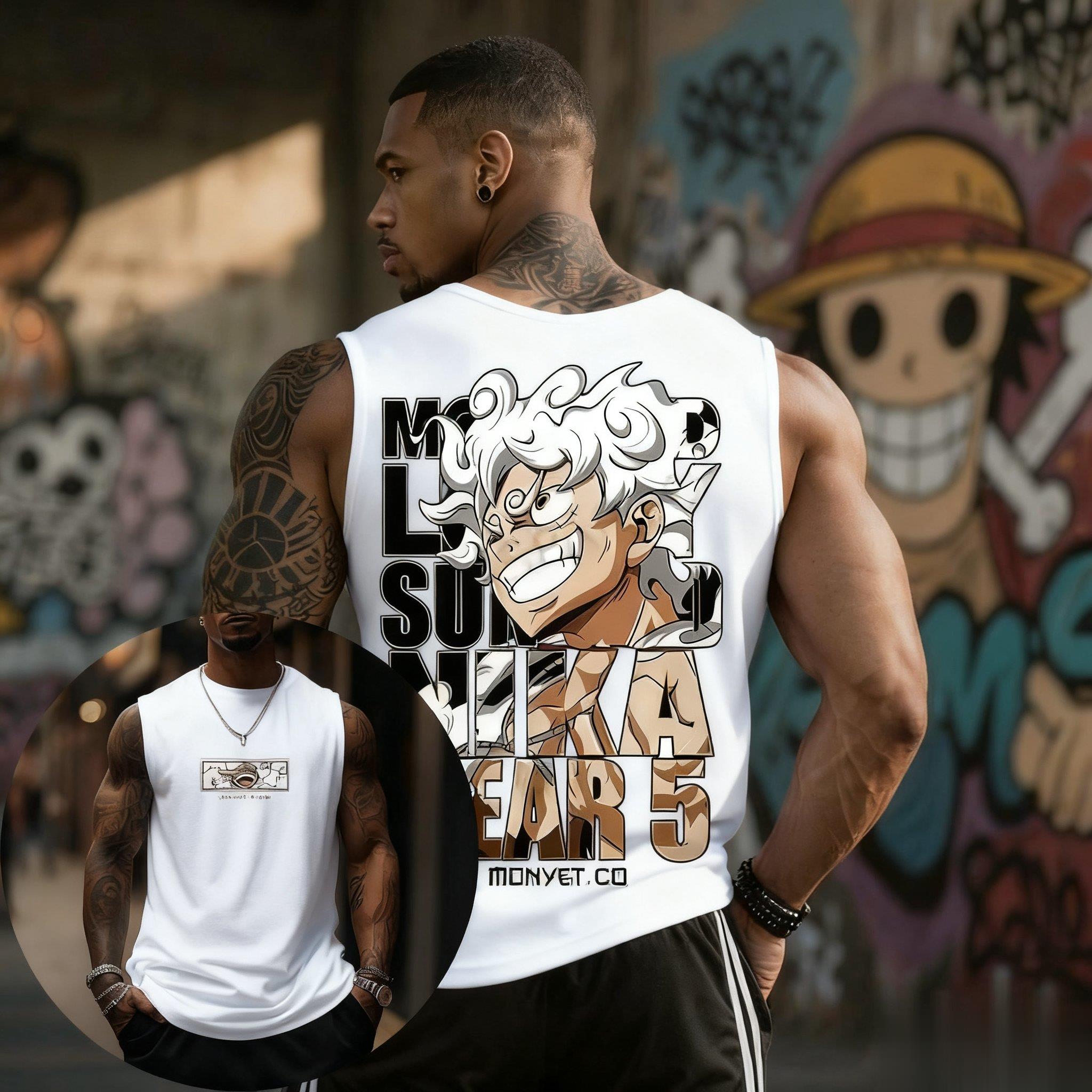 One Piece Luffy Gear 5 Tank To - Good Streetwear Brand review and price
