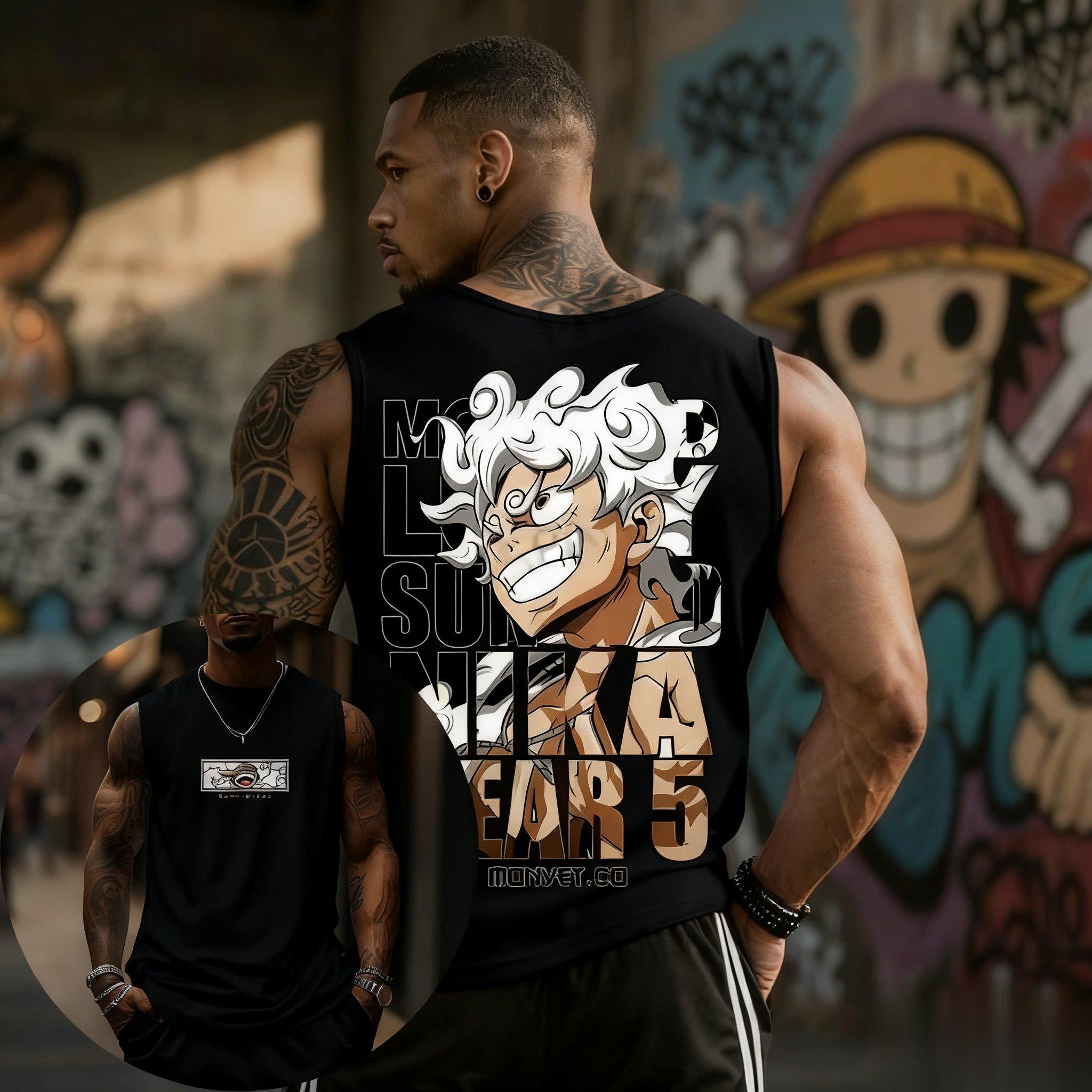 One Piece Luffy Gear 5 Tank To - Good Streetwear Brand review and price
